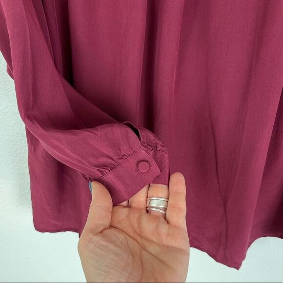 Nordstrom Point of View Womens Blouse 100% Silk Vintage 80s 90s - Picture 6 of 8